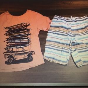 Size 12 Gymboree T-shirt and shorts